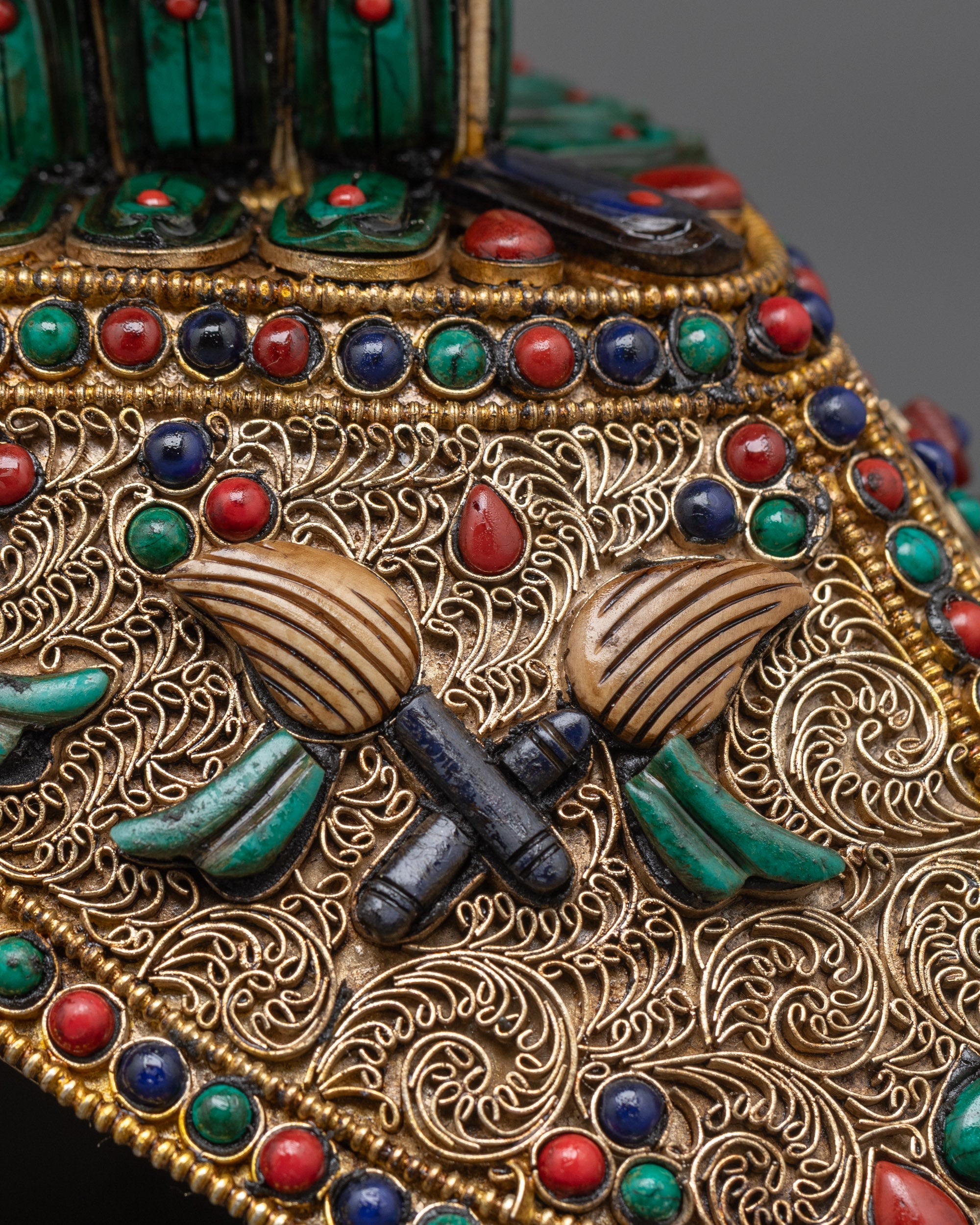 Sacred Tibetan Ritual Kapala Set | Handcrafted Skull Cups for Vajrayana