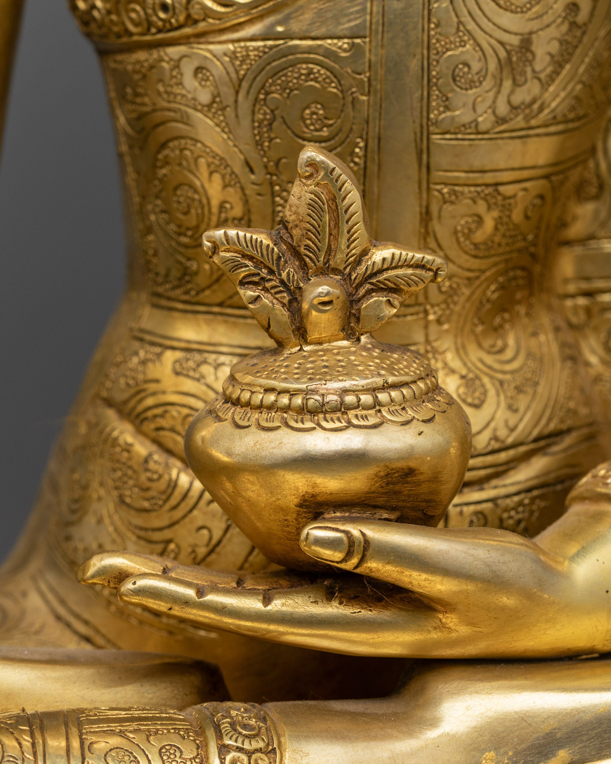 Handcrafted Premium Serene Bhaisajyaguru Statue | Nepalese Statues