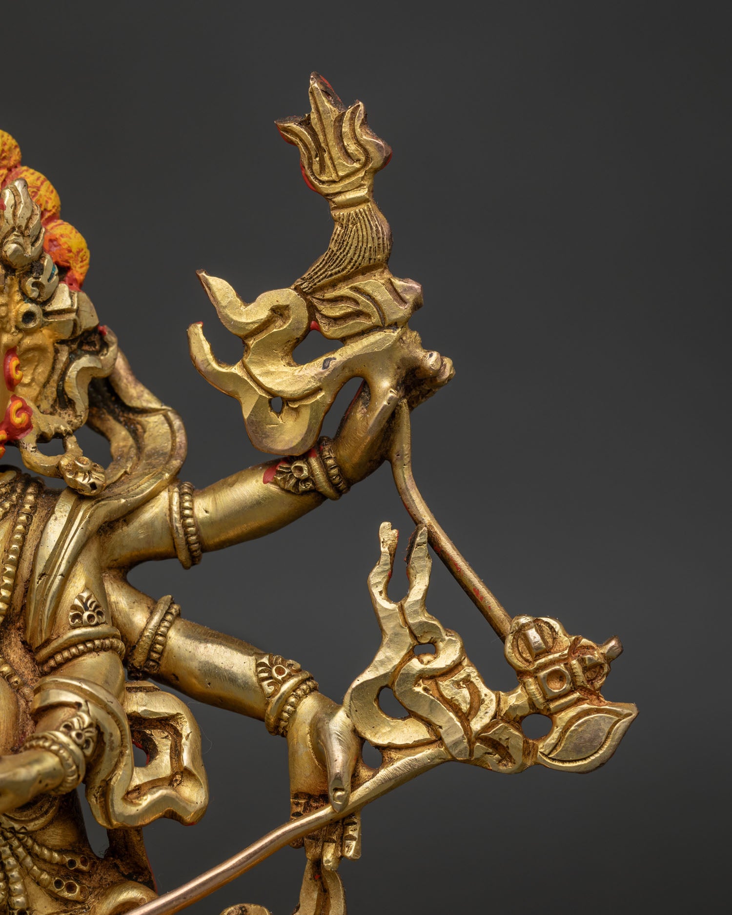 White Mahakala Statue