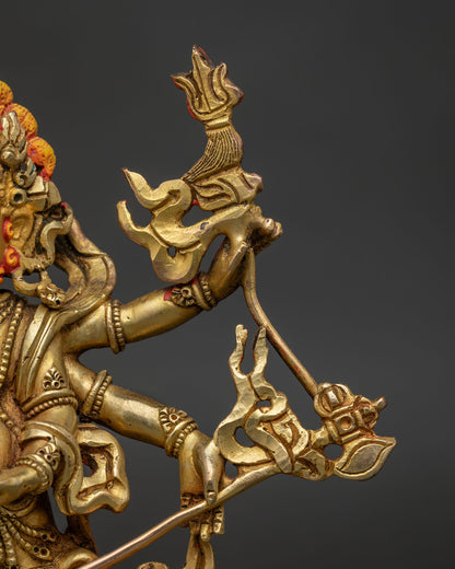 White Mahakala Statue