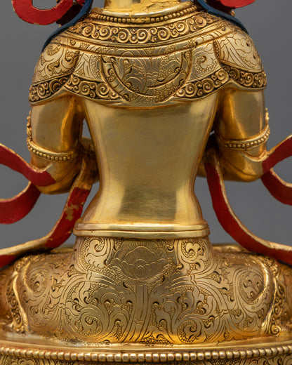 Primordial Vajradhara Sculpture | Himalayan Buddhist Master of Tantra