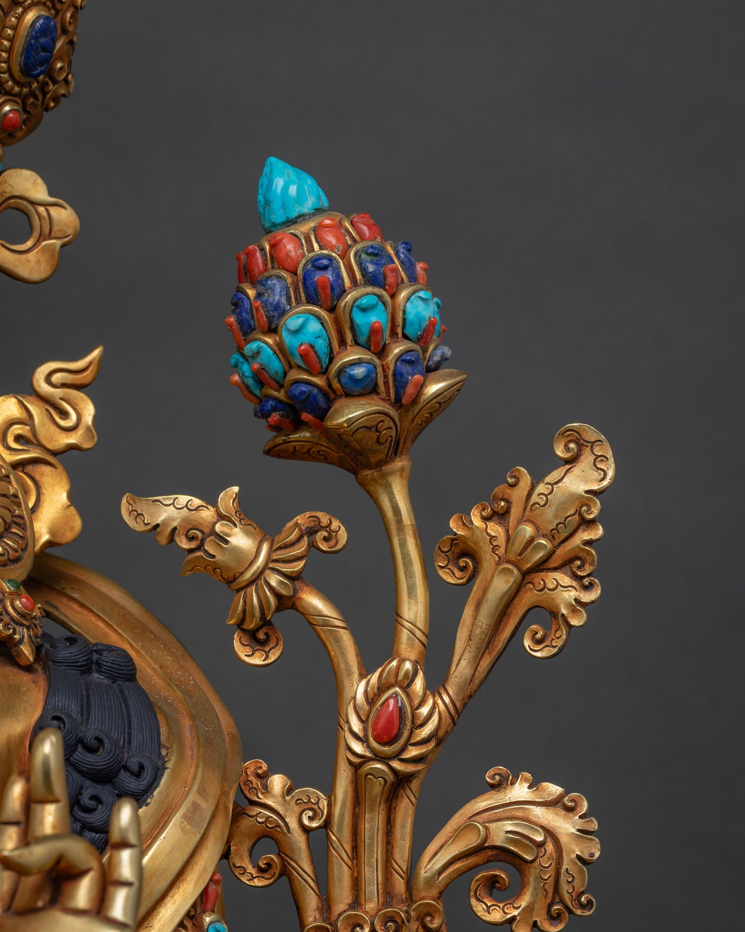 Beautiful Green Tara Statue from Nepal | Regal Goddess of Compassion