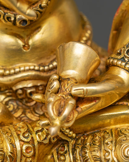 Vajrasattva | 24K Gold Statue by Newari Artisans
