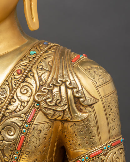 Big Shakyamuni Buddha Statue | Handicrafted Nepalese Sculptures