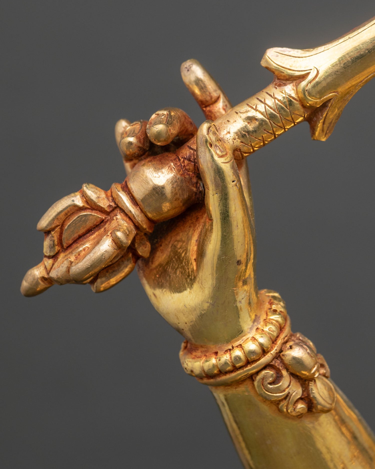 Tibetan Manjushree Statue – Buddhist Art from Nepal