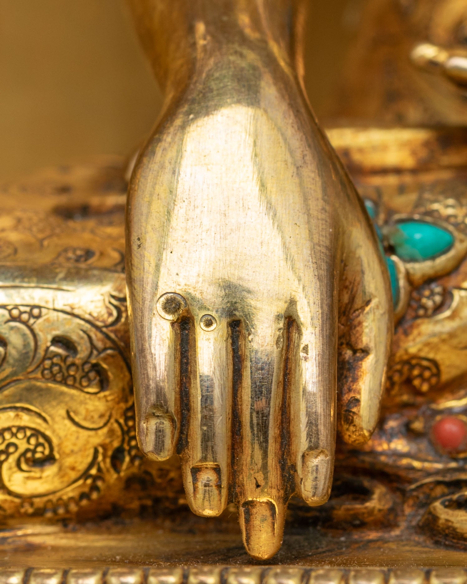 Shakyamuni Buddha Statue With Throne | Zen Meditation Decor