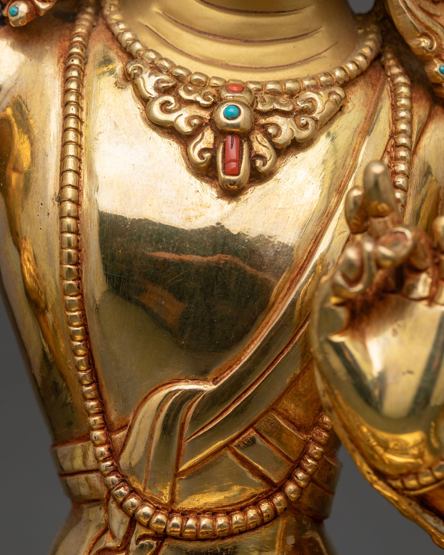 Tibetan Manjushree Statue – Buddhist Art from Nepal