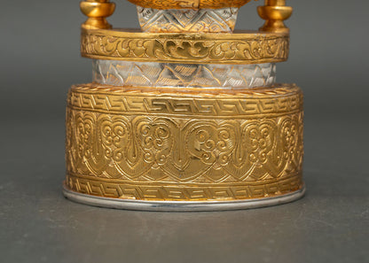 Traditional Tibetan Kapala Set for Buddhist Altars