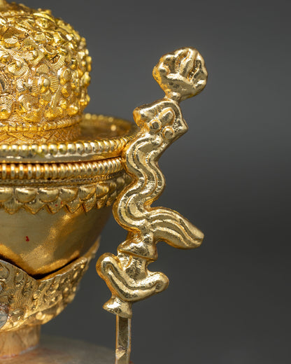 Tibetan Kapala Set | Traditional Buddhist Ritual Skull Cup