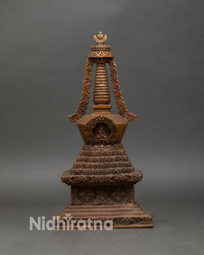 Eight Stupas of Buddha | Sacred Buddhist Shrine Set from Nepal