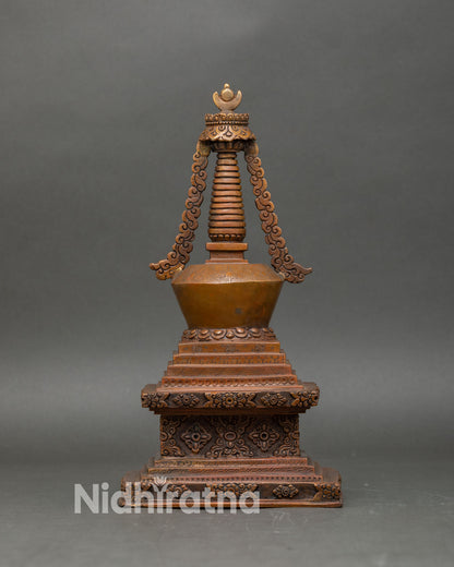 Eight Stupas of Buddha | Sacred Buddhist Shrine Set from Nepal
