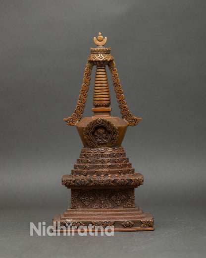 Eight Stupas of Buddha | Sacred Buddhist Shrine Set from Nepal