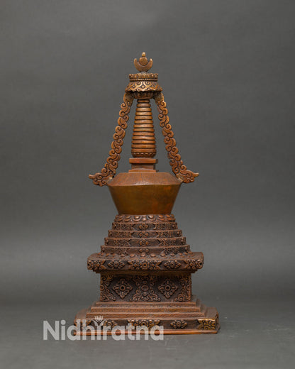 Eight Stupas of Buddha | Sacred Buddhist Shrine Set from Nepal
