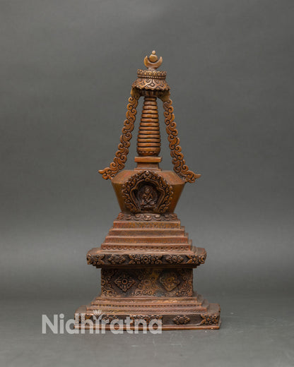 Eight Stupas of Buddha | Sacred Buddhist Shrine Set from Nepal