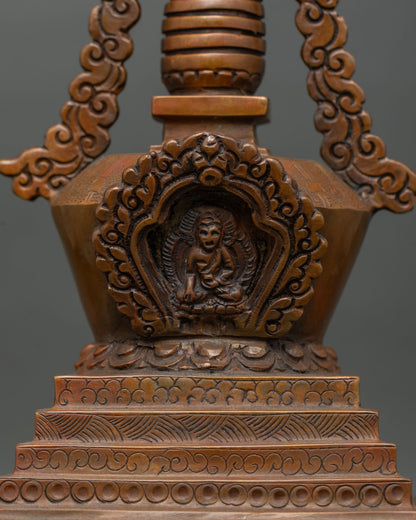 Eight Stupas of Buddha | Sacred Buddhist Shrine Set from Nepal
