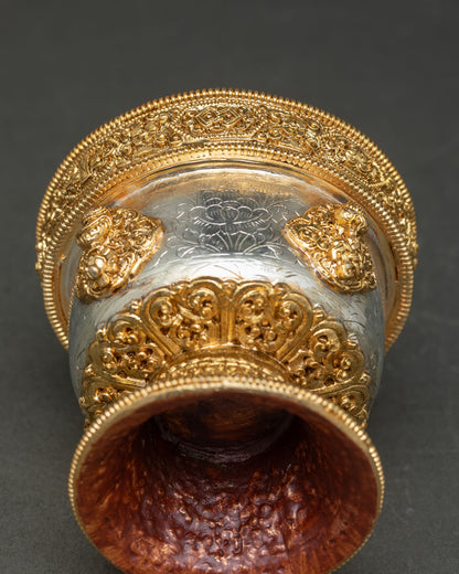 Water Offering Bowl Set | Traditional Buddhist Ritual Decor