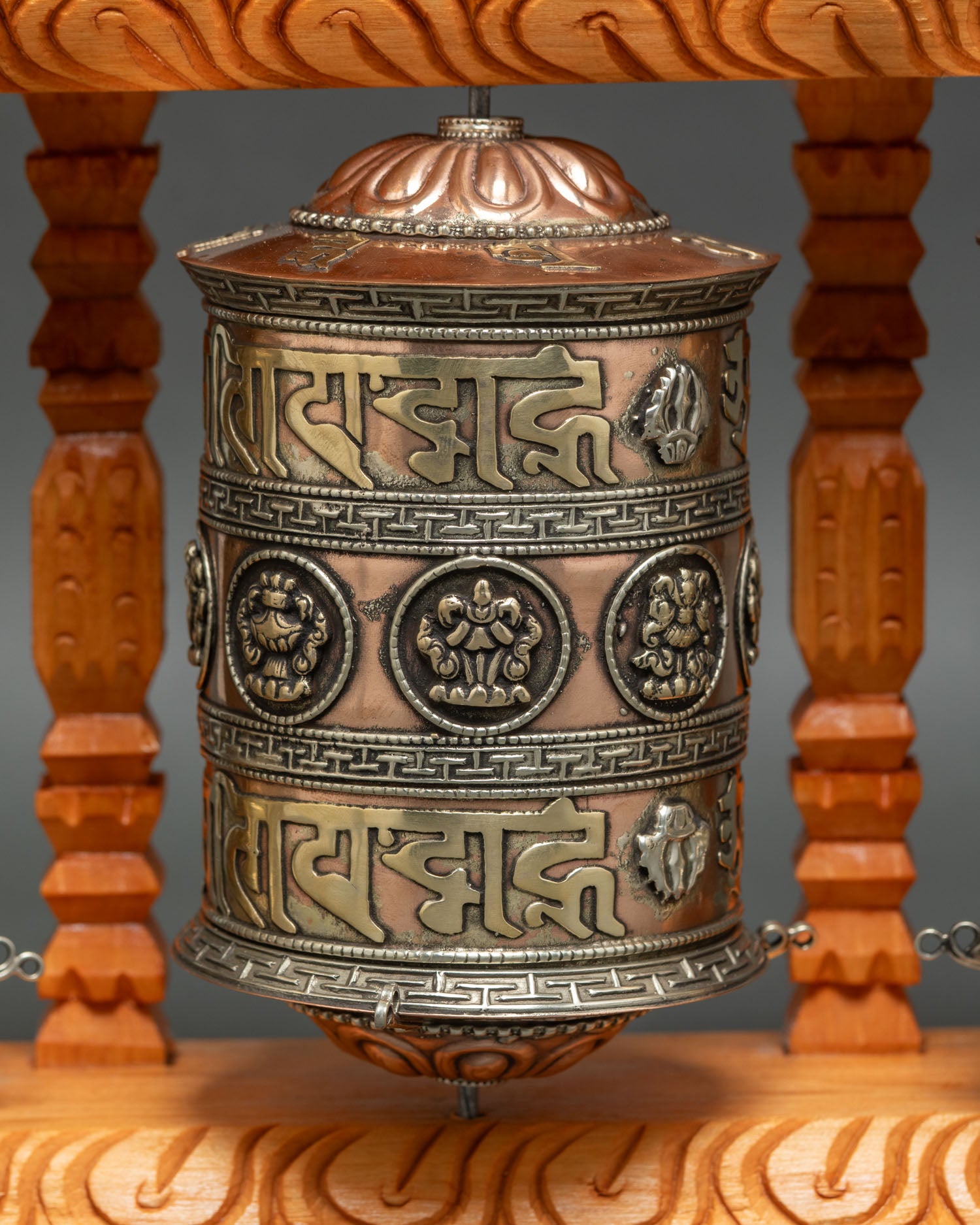 Five Prayer Wheel Set – Buddhist Ritual Wheels from Nepal