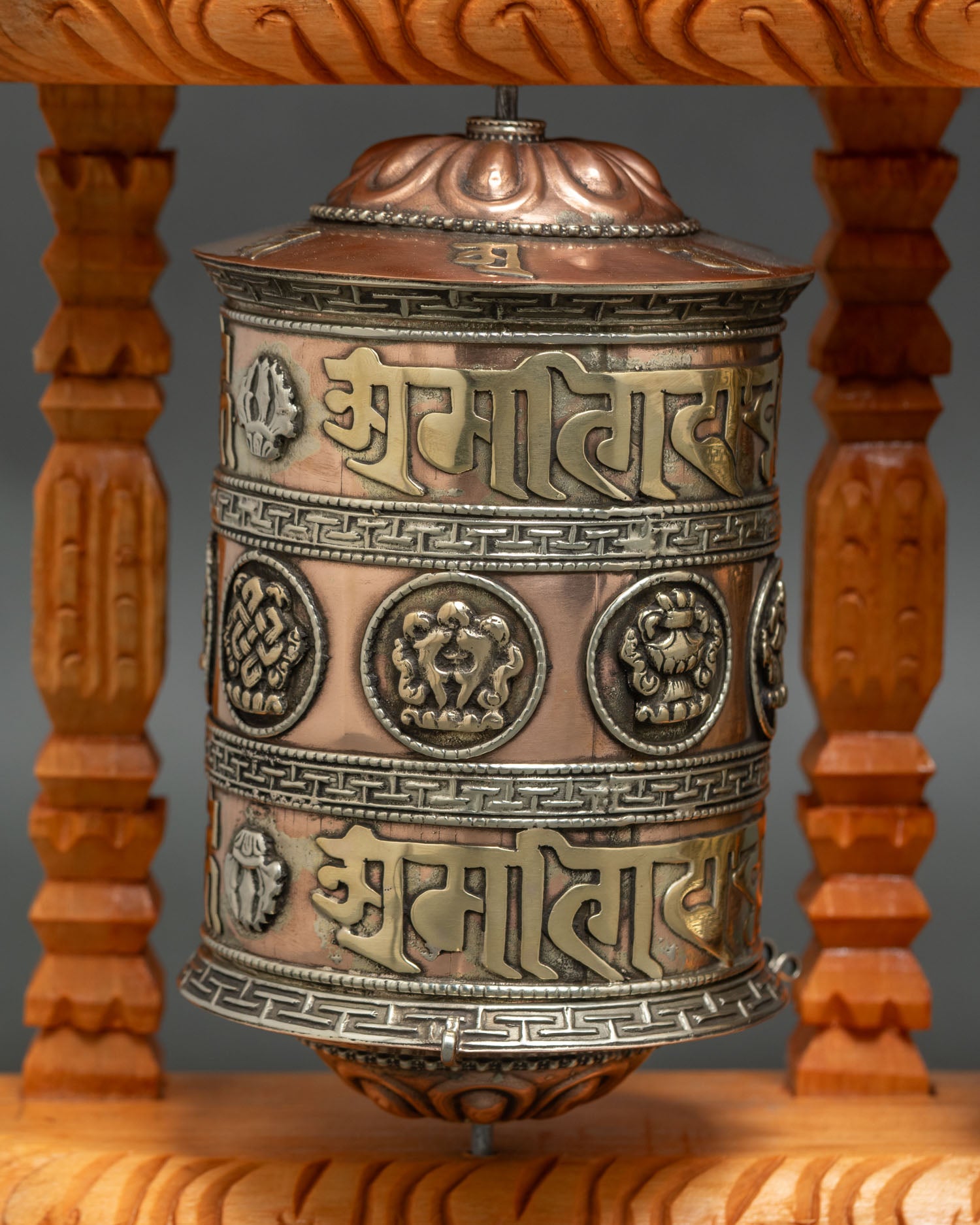 Five Prayer Wheel Set – Buddhist Ritual Wheels from Nepal