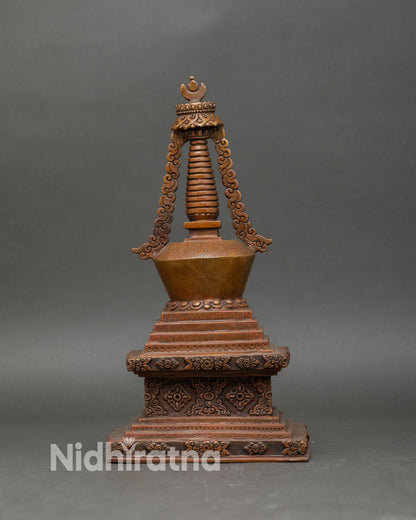 Eight Stupas of Buddha | Sacred Buddhist Shrine Set from Nepal