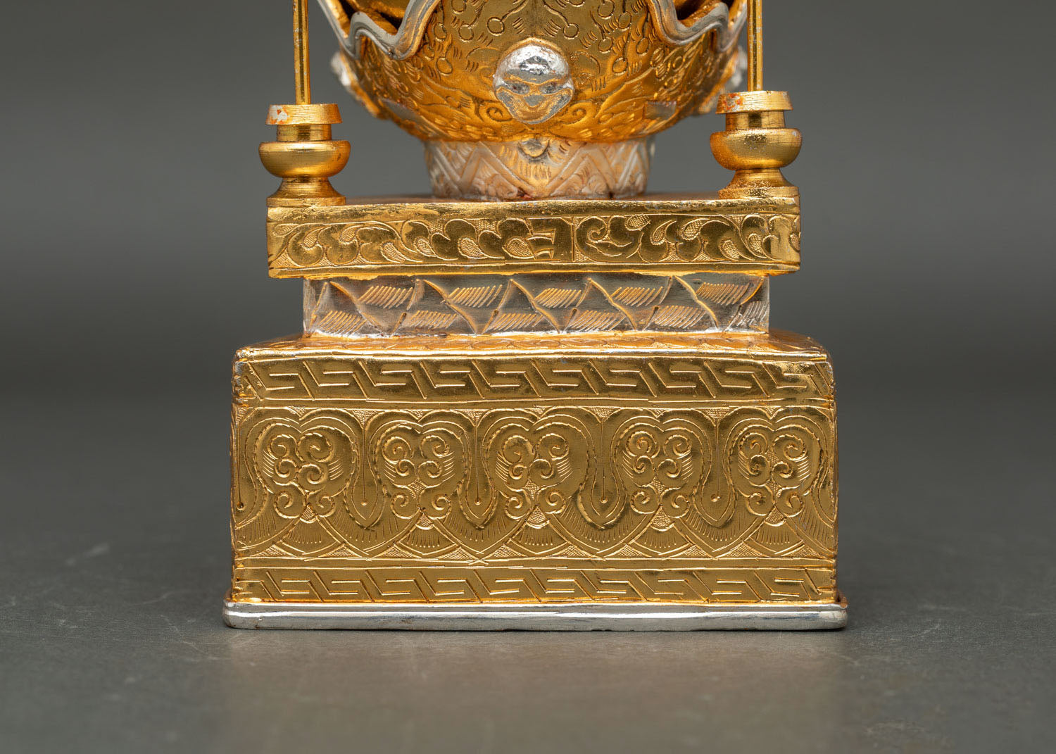 Traditional Tibetan Kapala Set for Buddhist Altars