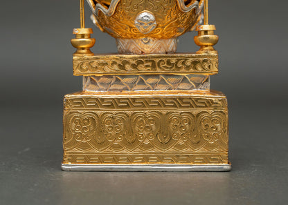 Traditional Tibetan Kapala Set for Buddhist Altars