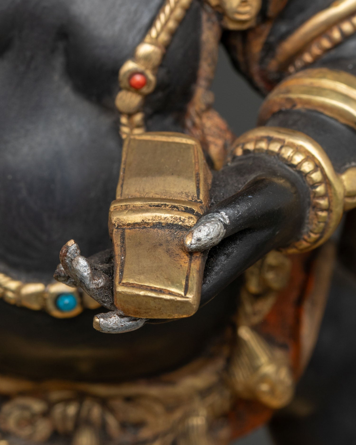 Black Manjushri Statue – Tibetan Buddhist Decor