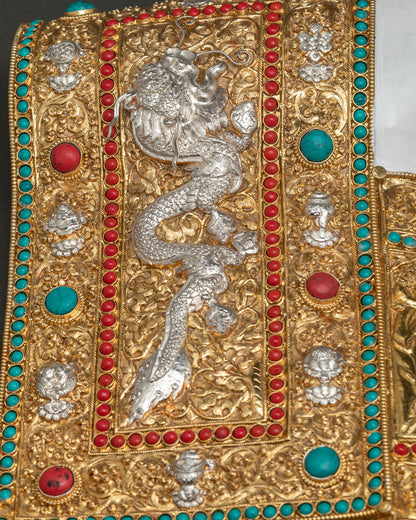 Conch Shell from Nepal | Buddhist Altar Ritual Art