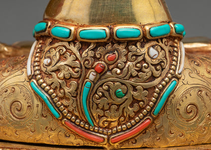 Tibetan Manjushree Statue – Buddhist Art from Nepal