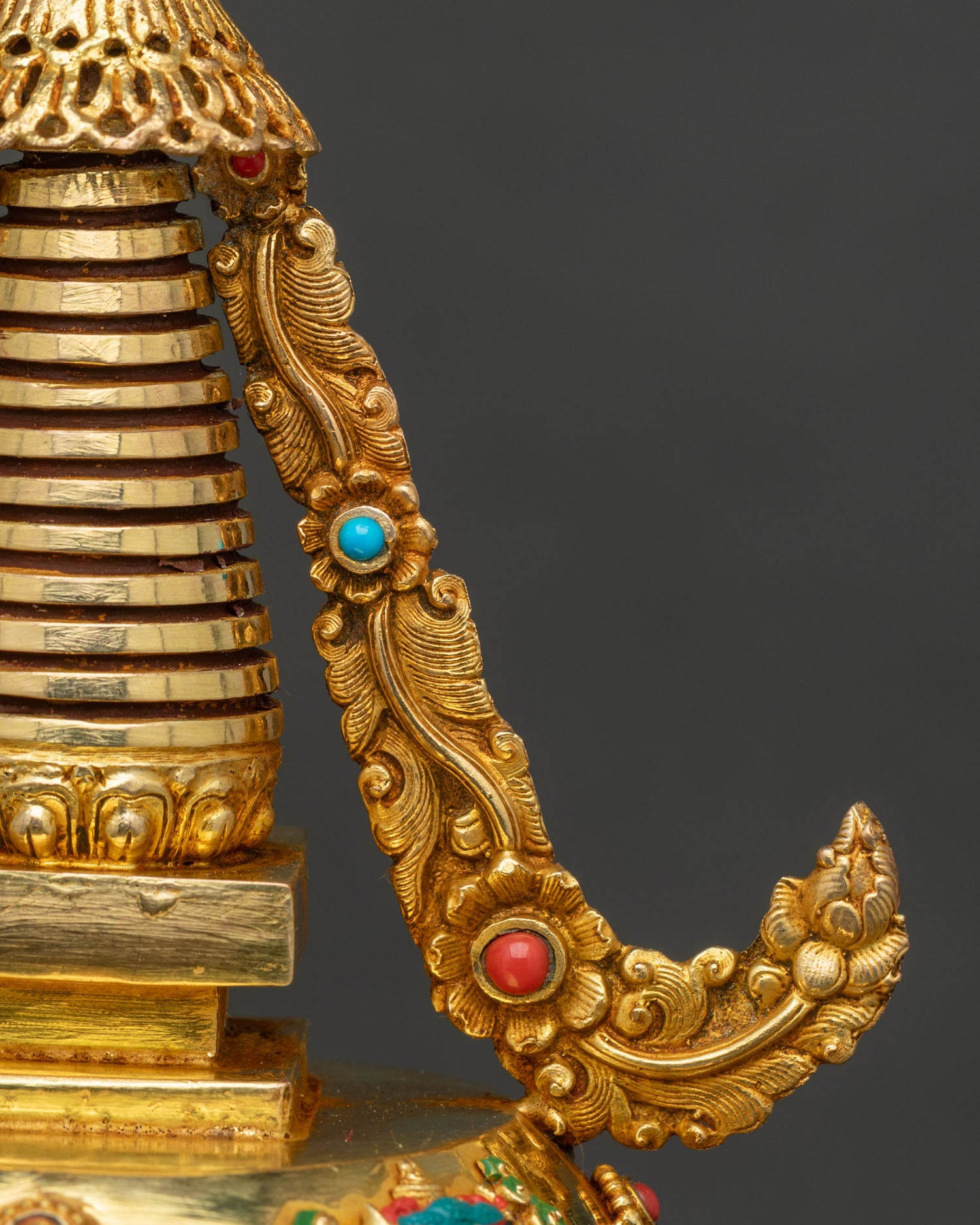 Handcrafted Tibetan Stupa | Buddhist Shrine Decor from Nepal