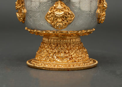 Water Offering bowl | Traditional Copper Buddhist Ritual Set