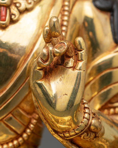 Tibetan Manjushree Statue – Buddhist Art from Nepal