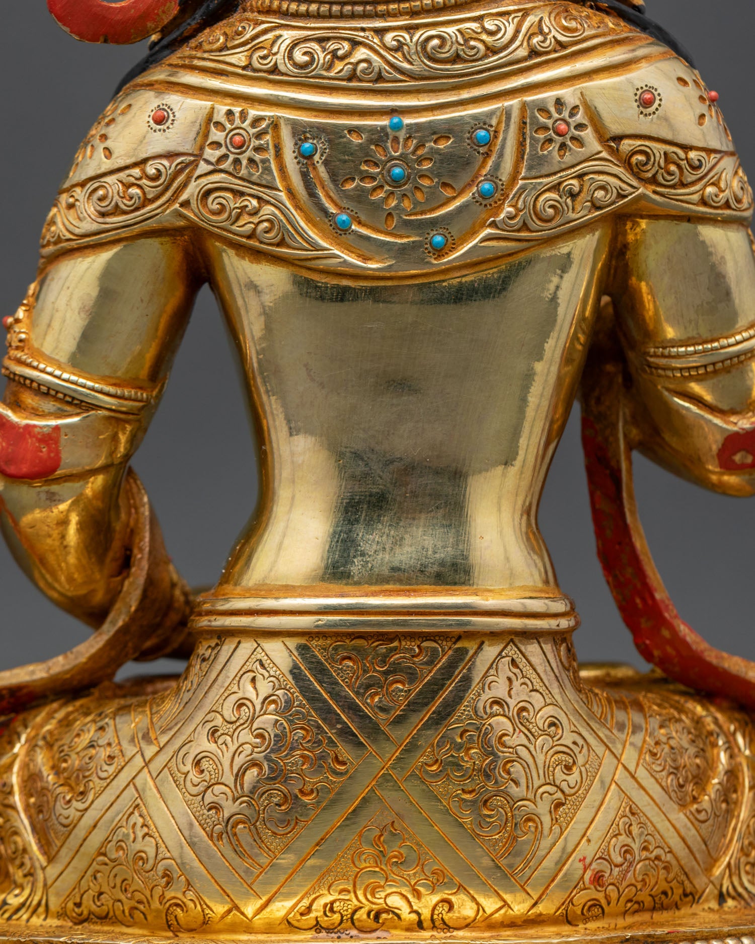 Vajrasattva Statue | Handcrafted Gold Gilded Spiritual Art