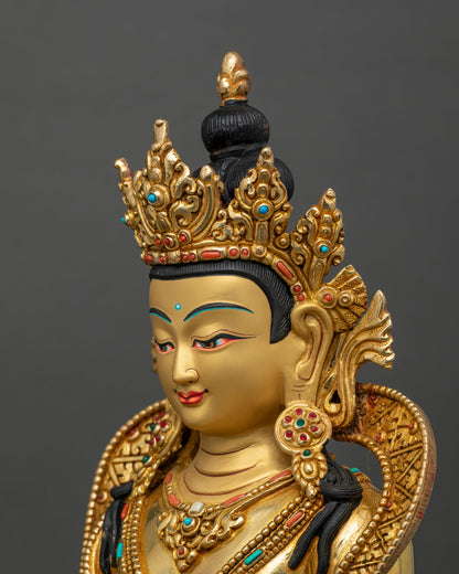 Amitayus Statue | Traditional Himalayan Sacred Art
