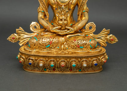 Amitayus Statue | Traditional Himalayan Sacred Art