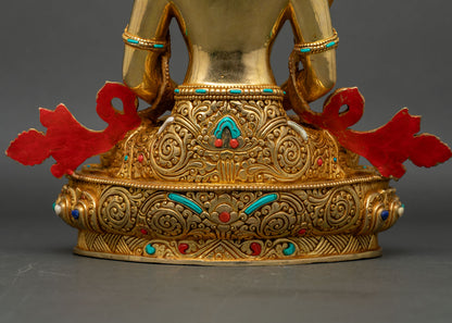 Amitayus Statue | Traditional Himalayan Sacred Art