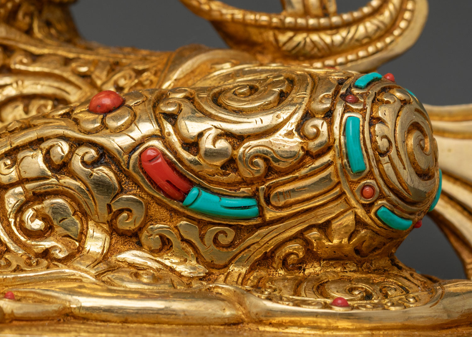 Green Tara Statue | Fire-Gilded Tibetan Buddhist Figurine