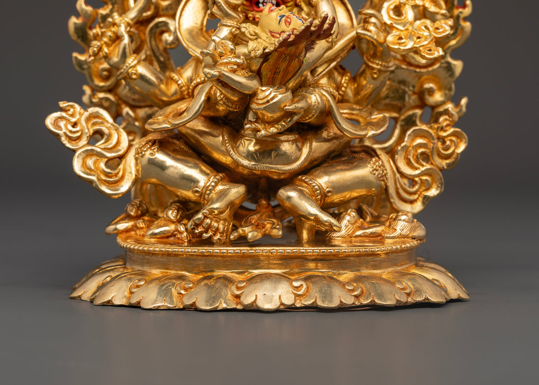 Harmony in Strength: Four-Armed Mahakala and His Consort