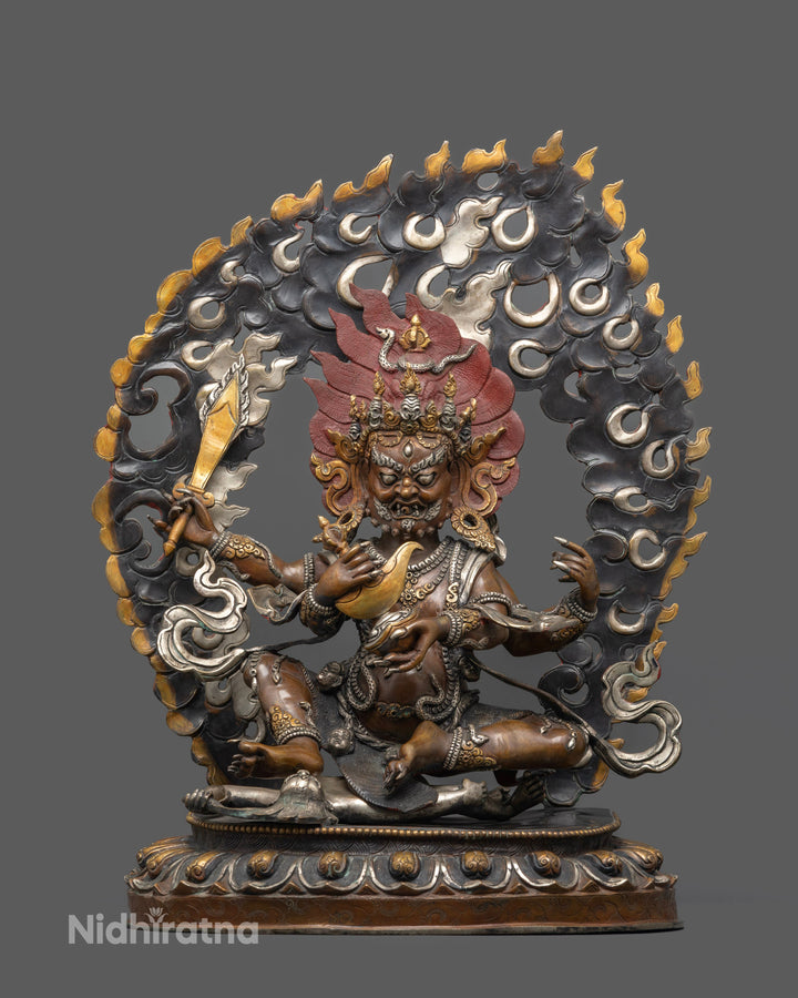 Four-Armed Mahakala: The Fearsome Defender of the Sacred Path