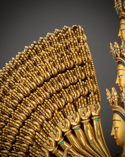 Exclusive 1000 Armed Chenrezig Statue | Rare Avalokiteshvara Sculpture