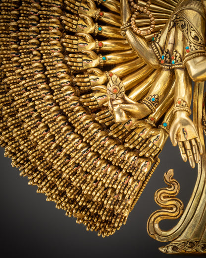 Exclusive 1000 Armed Chenrezig Statue | Rare Avalokiteshvara Sculpture