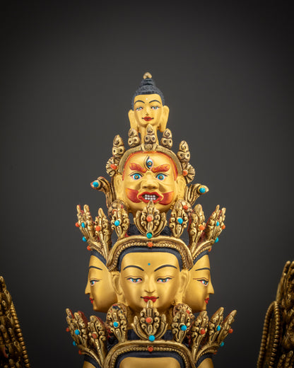 Exclusive 1000 Armed Chenrezig Statue | Rare Avalokiteshvara Sculpture