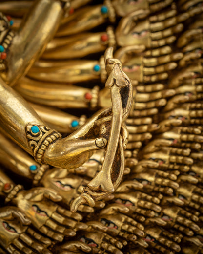 Exclusive 1000 Armed Chenrezig Statue | Rare Avalokiteshvara Sculpture