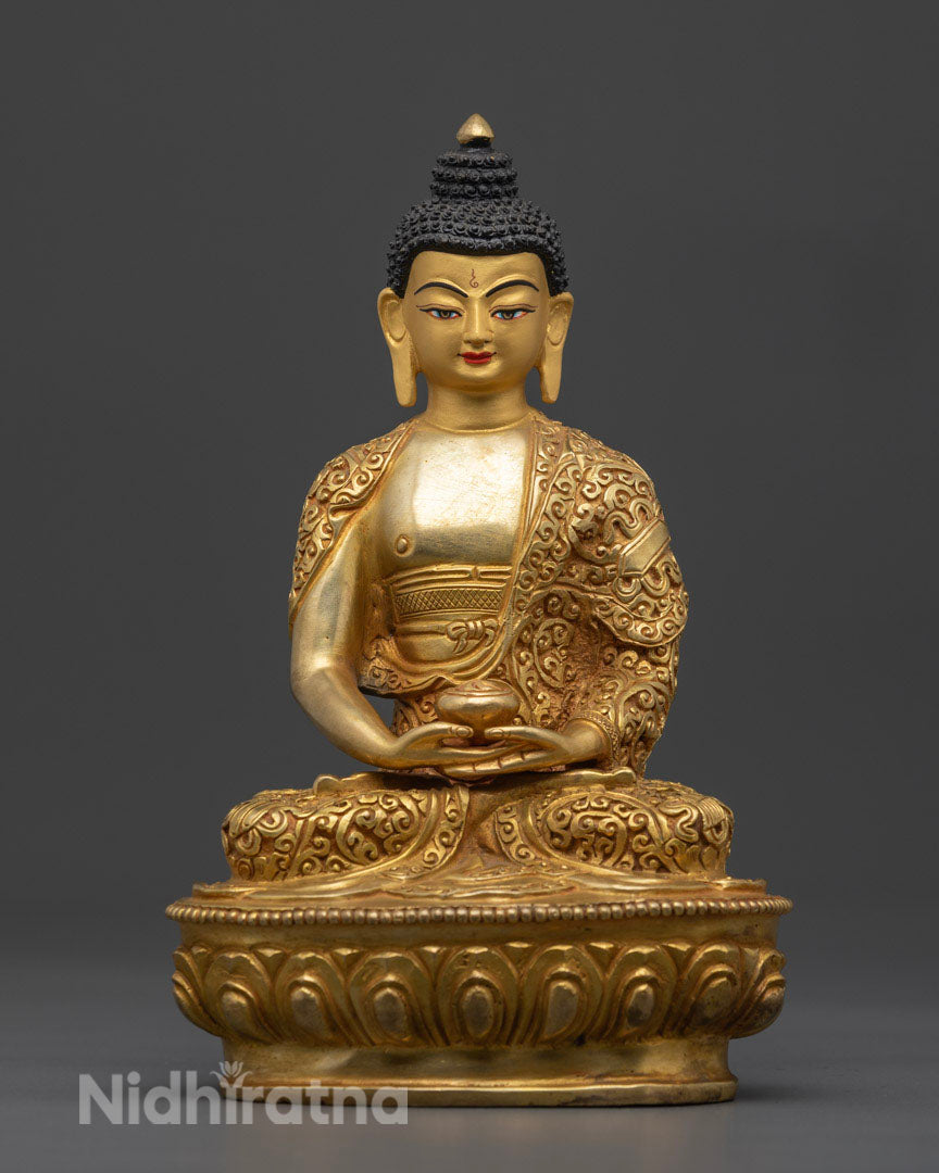 Handcrafted Five Buddha Set Statue to Invite Enlightenment
