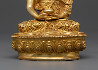 Handcrafted Five Buddha Set Statue to Invite Enlightenment
