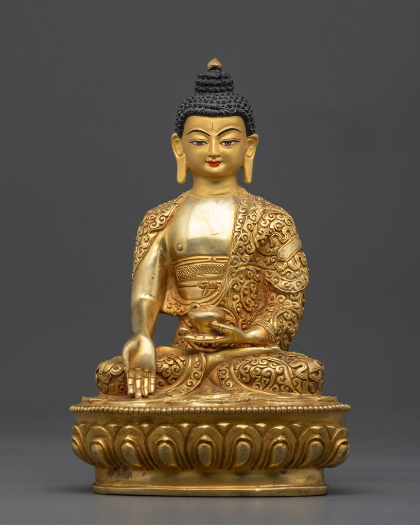 Handcrafted Five Buddha Set Statue to Invite Enlightenment