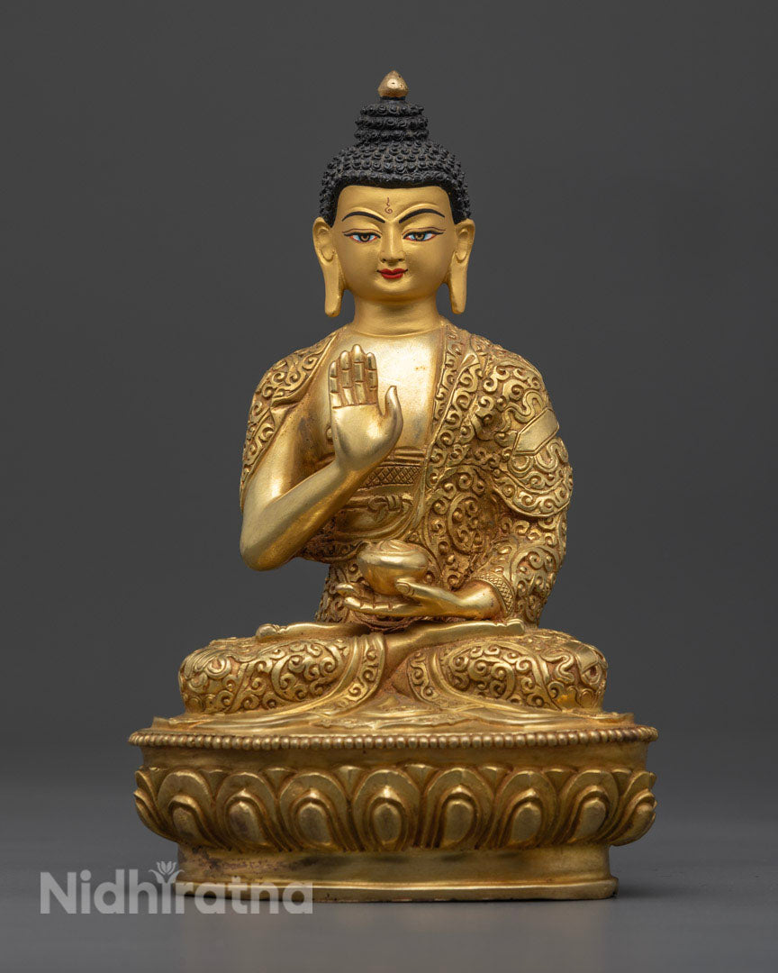 Handcrafted Five Buddha Set Statue to Invite Enlightenment