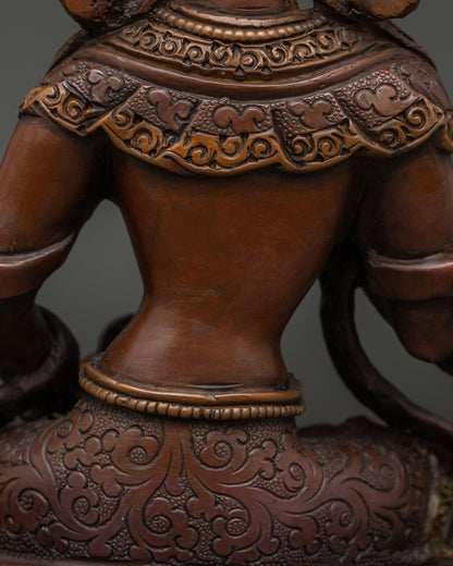 Oxidized Vajrasattva Statue | Himalayan Buddhist Artwork