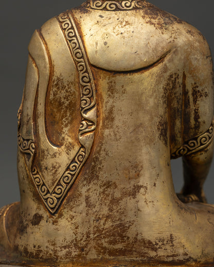 Antique Finished Shakyamuni Buddha Statue | Symbol of Enlightenment