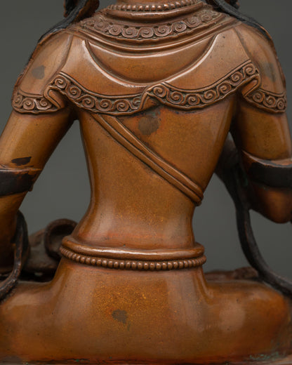 Oxidized Vajrasattva Statue | Meditation Altar Sculpture