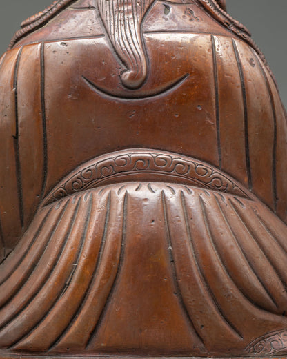 Guru Rinpoche Statue | Newari Crafted Buddhist Master Sculpture